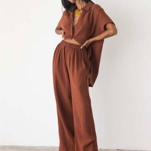 Bahhgoose Cha Pant in Rust/Orange Size M/L